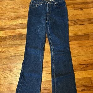 Levis Dark Wash Vintage 90s 517 SlimFit Boot Cut Sz 28Blue Womens Bootcut Jeans